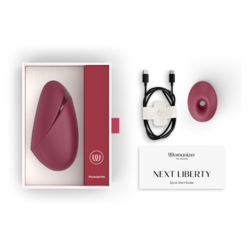 WOMANIZER - STIMULATEUR CLITORIAL 3D NEXT LIBERTY BORDEAUX