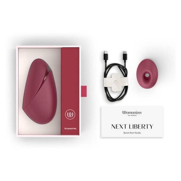 WOMANIZER - NEXT LIBERTY 3D PLEASURE AIR KLITORALSTIMULATOR BORDEAUX