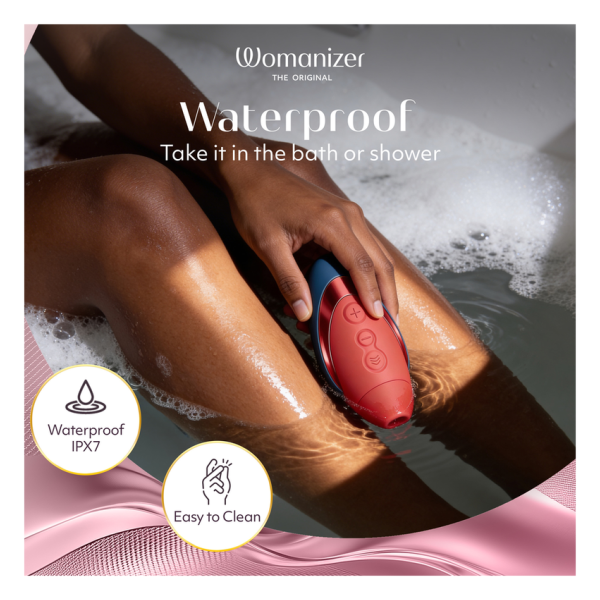 WOMANIZER - NEXT LIBERTY 3D PLEASURE AIR KLITORALSTIMULATOR BLAU/ROT