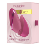 WOMANIZER - NEXT LIBERTY STIMOLATORE CLITORIDEO 3D INTENSO ROSA ARIA DI PIACERE
