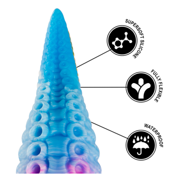 EPIC - PHORCYS DILDO CON TENTACOLI BLU, TAGLIA PICCOLA