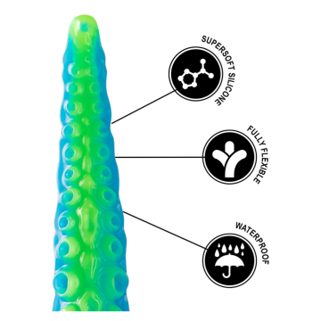 EPIC - SCYLLA FLUORESZIERENDER DÜNNER TENTAKELDILDO GROSSE GRÖSSE