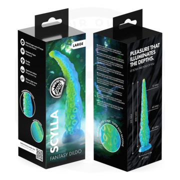 EPIC - SCYLLA FLUORESZIERENDER DÜNNER TENTAKELDILDO GROSSE GRÖSSE