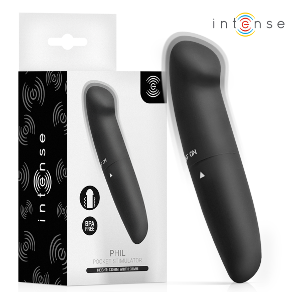 INTENSE - PHIL G-PUNKT-VIBRATOR SCHWARZ 13 CM