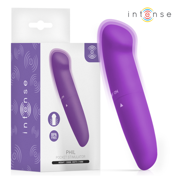 INTENSE - PHIL VIBRATEUR POINT G VIOLET 13 CM