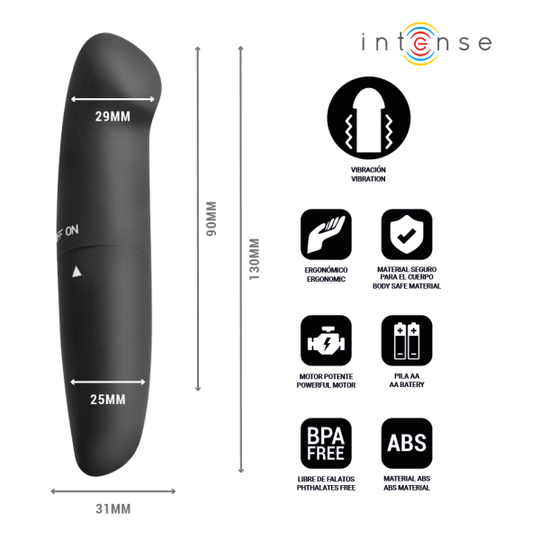 INTENSE - PHIL G-PUNKT-VIBRATOR SCHWARZ 13 CM