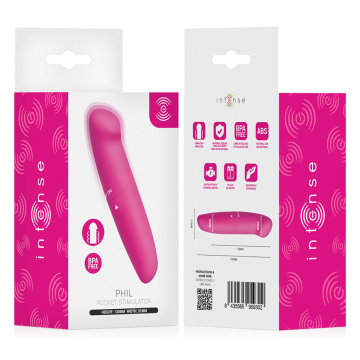 INTENSE - VIBRATORE PER IL PUNTO G PHIL ROSA 13 CM
