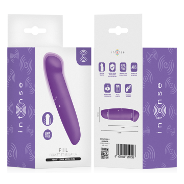 INTENSE - PHIL VIBRATEUR POINT G VIOLET 13 CM