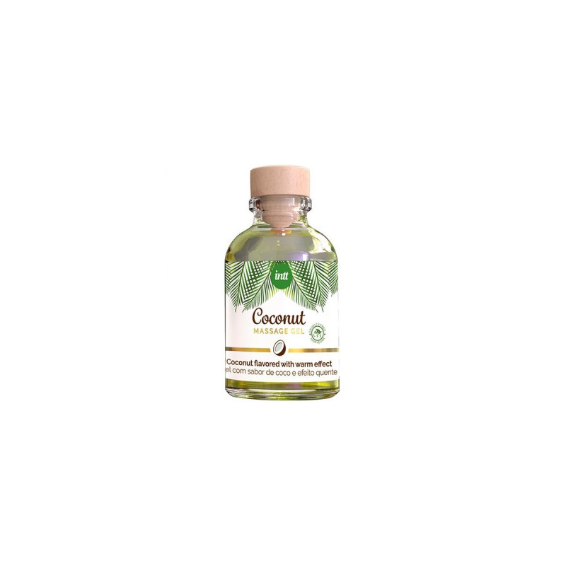 INTT - GEL DE MASSAGE VÉGAN AU SAVEUR DE COCO ET EFFET CHAUFFANT - IN…