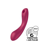 Satisfyer - Curve Trinity 1 Air Pulse Vibration Rojo | Vybes.it