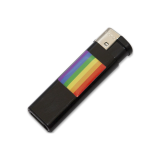 PRIDE - FEUERZEUG SCHWARZ MIT LGBT FLAGGE - Zubehör | Vybes.it