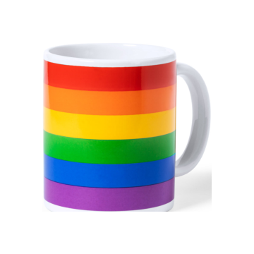 PRIDE - TAZA CON LA BANDERA LGBT EN CAJA INDIVIDUAL KRAFT /es/pt/en/fr/it/