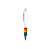 PRIDE - BOLIGRAFO BLANCO BANDERA LGBT