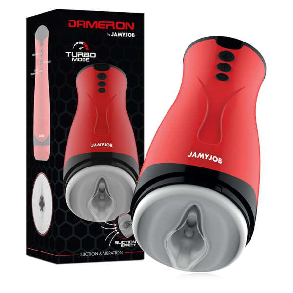 JAMYJOB - DAMERON MASTURBADOR DE SUCCIONADOR Y VIBRACIÓN