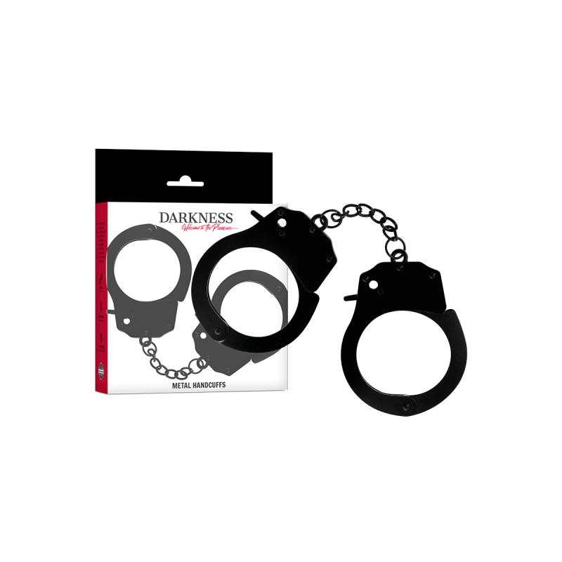 DARKNESS - MENOTTES EN MÉTAL POUR MAINS NOIRES - DARKNESS BONDAGE - é…