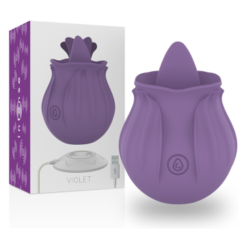 INTENSE - VIOLET ESTIMULADOR LENGUA BASE MAGNÉTICA