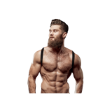 Fetish Submissive Attitude - Rückenharness Aus Ökoleder Für Herren