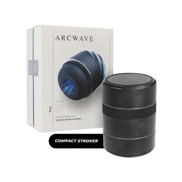 ARCWAVE - VOY MÄNNLICHER STROKER MIT 8 DRUCKEINSTELLUNGEN SCHWARZ (10 ML GLEITMITTEL ENTHALTEN)