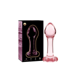 Nebula Series By Ibiza - Model 2 Anal Plug Borosilicate Glass Pink