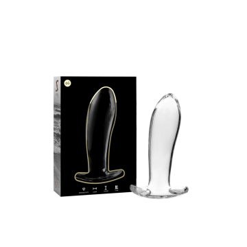 Nebula Series By Ibiza - Model 5 Anal Plug Borosilicate Glass Clear