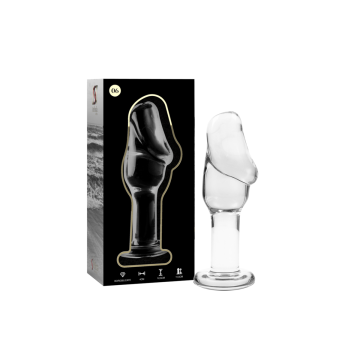 Nebula Series By Ibiza - Model 6 Anal Plug Borosilicate Glass Clear