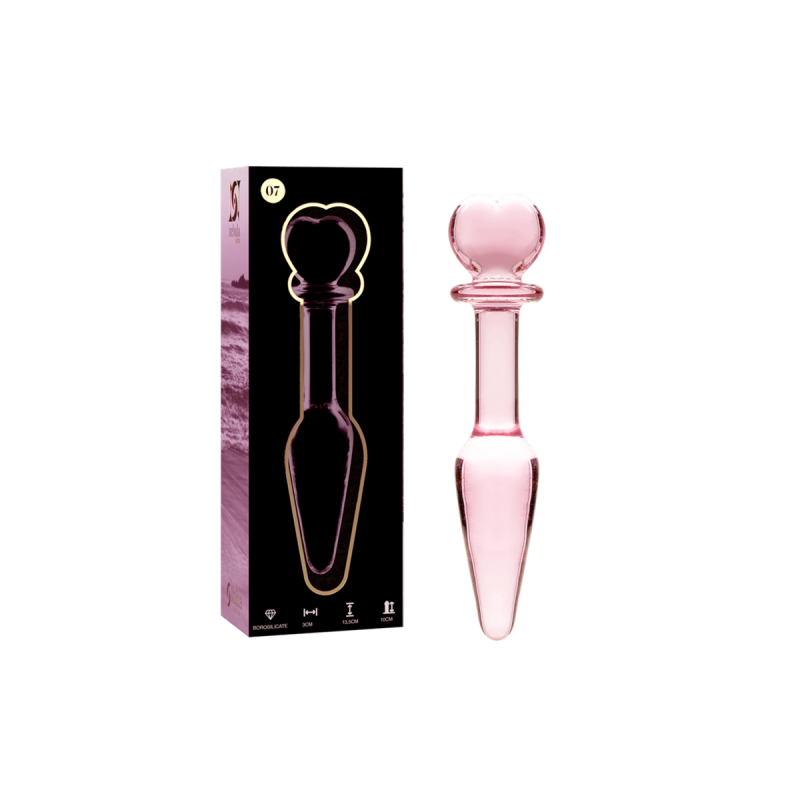 Nebula Series By Ibiza - Modelo 7 Plug Cristal Rosa 13.5 Cm - O - 3