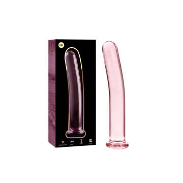 Nebula Series By Ibiza - Model 8 Dildo Borosilicate Glass Pink 14.5