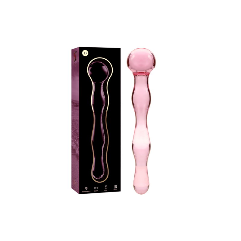 Nebula Series By Ibiza - Modèle 13 Gode En Verre Borosilicate Rose