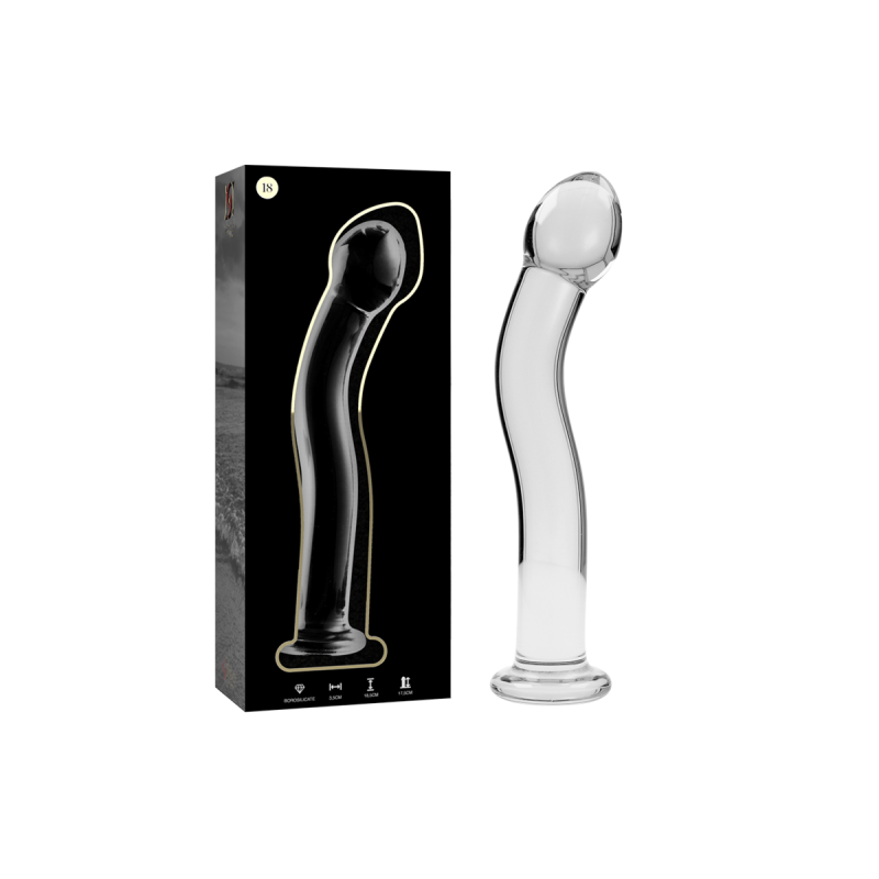 Nebula Series By Ibiza - Modelo 18 Dildo Cristal Transparente 18.5