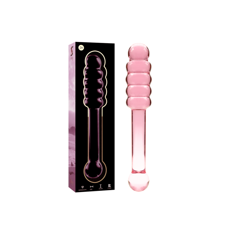 Nebula Series By Ibiza - Modelo 20 Dildo Cristal Rosa 20.5 Cm - O