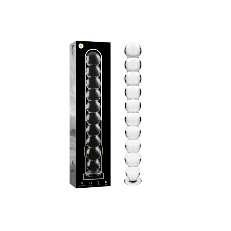 Nebula Series By Ibiza - Modell 22 Dildo Borosilikatglas Klar 21.5