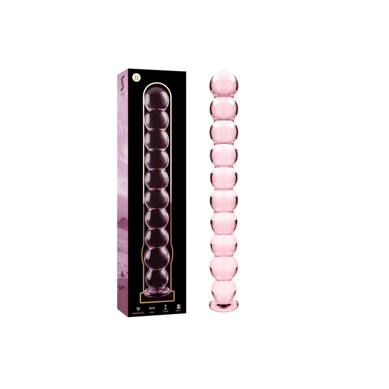 Nebula Series By Ibiza - Modelo 22 Dildo Cristal Rosa 21.5 Cm - O
