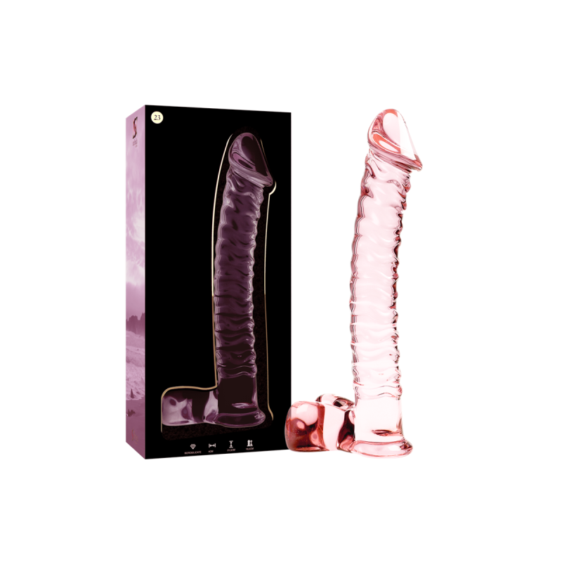Nebula Series By Ibiza - Modell 23 Dildo Borosilikatglas Rosa 21.5