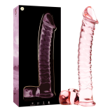 NEBULA SERIES BY IBIZA - MODELO 23 DILDO CRISTAL ROSA 21.5 CM -O- 4 CM