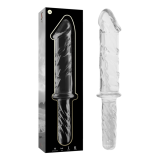 NEBULA SERIES BY IBIZA - MODELO 24 DILDO CRISTAL TRANSPARENTE 28.5 CM -O- 5 CM