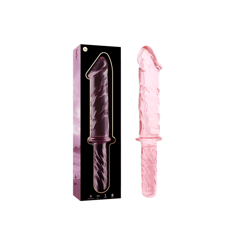 Nebula Series By Ibiza - Modèle 24 Gode En Verre Borosilicate Rose