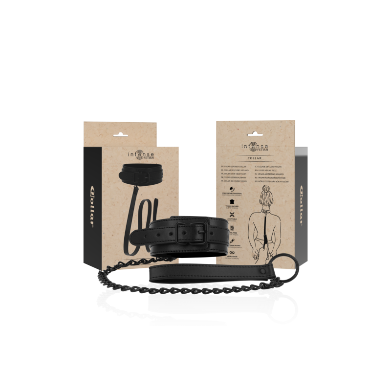 INTENSE - FETISH COLLIER EN CUIR VEGAN - INTENSE FETISH - Colliers