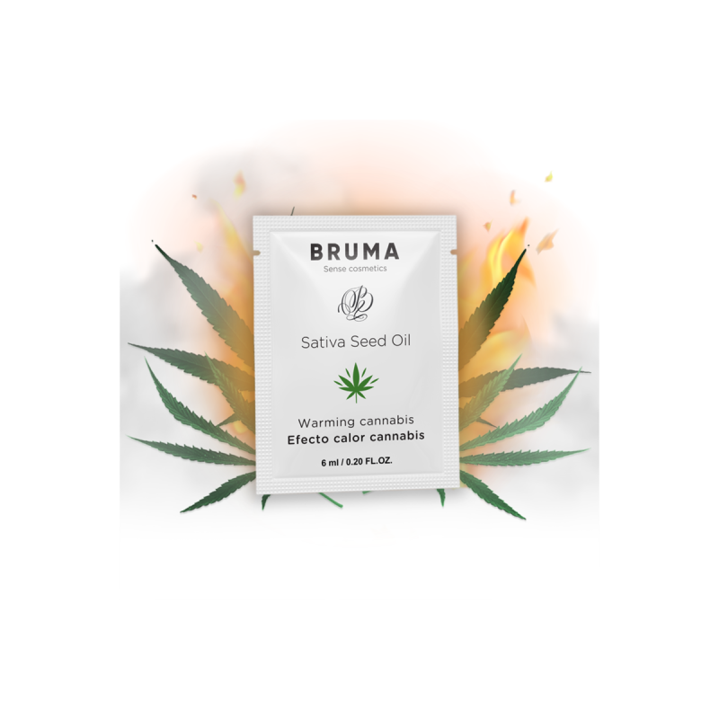 BRUMA - SATIVA SEED OIL SLIDING GEL WARMING CANNABIS FLAVOR 6 ML - Mo…