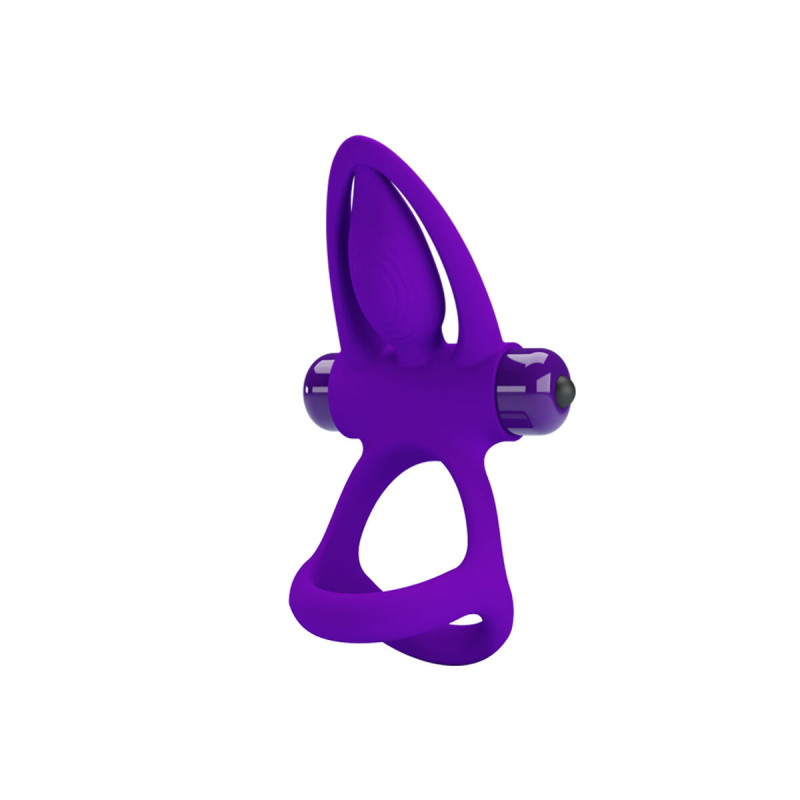 Pretty Love - Anillo Vibrador 10 Vibraciones Silicona Violeta |