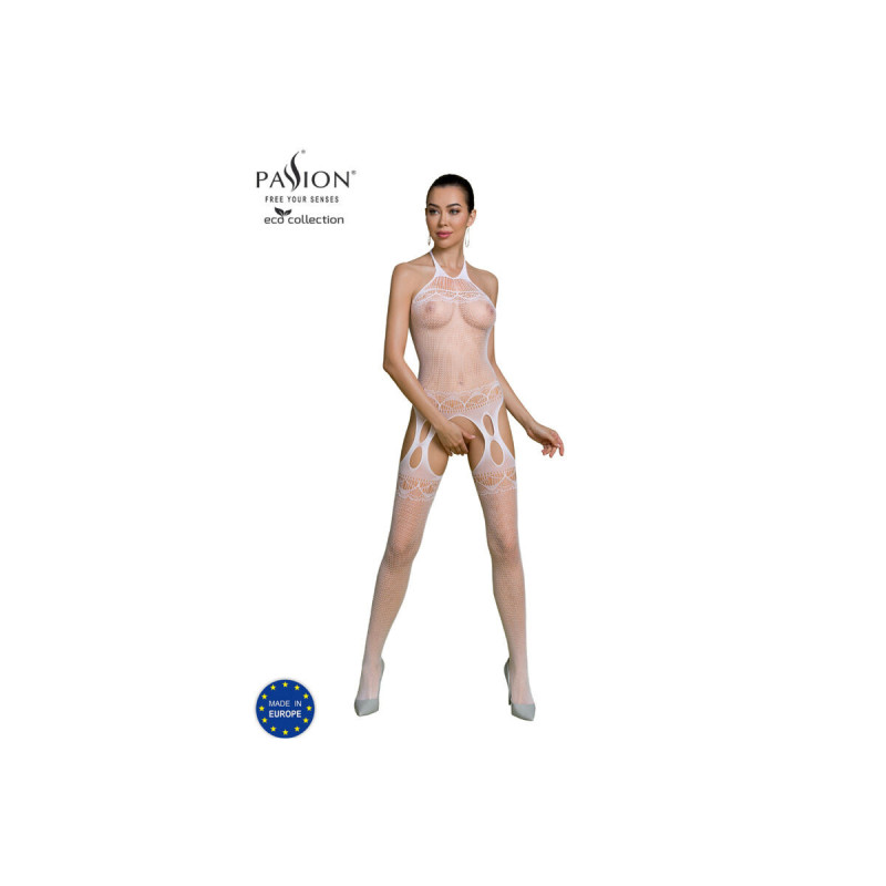 Passion - Eco Collection Bodystocking Eco Bs006 Blanco | Vybes.it