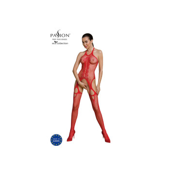 Passion - Eco Collection Bodystocking Eco Bs013 Rojo | Vybes.it