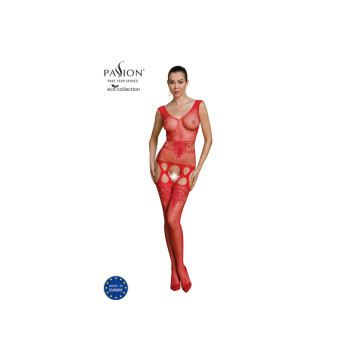 Passion - Eco Collection Bodystocking Eco Bs014 Rojo | Vybes.it