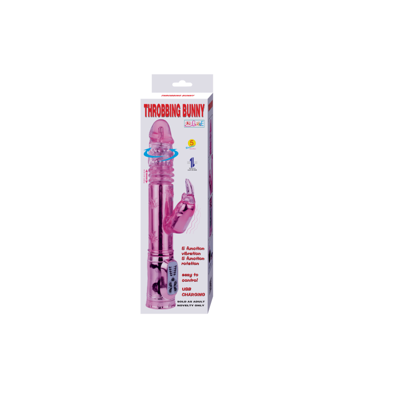 Baile - Throbbing Bunny Rotador Rampante Rosa | Vybes.it