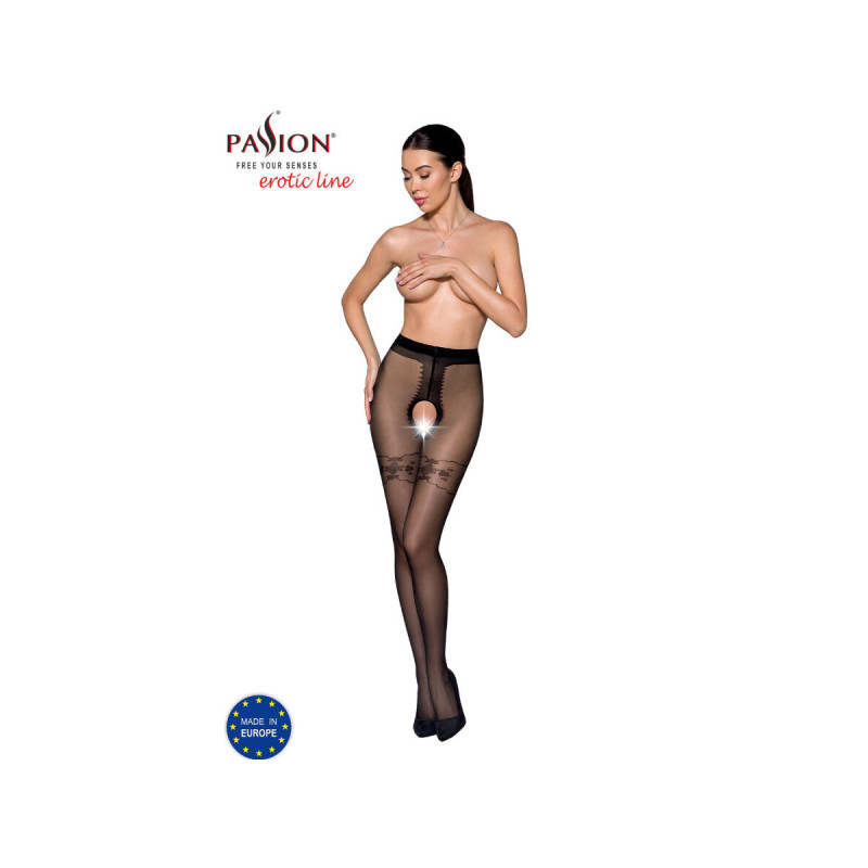 Passion - Tiopen 021 Medias Negro 3/4 20 Den | Vybes.it
