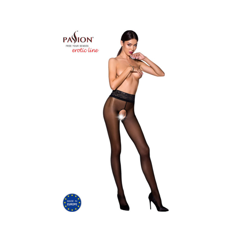 Passion - Tiopen 008 Medias Negro 1/2 30 Den | Vybes.it