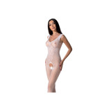 PASSION - BS098 BODYSTOCKING BLANC TAILLE UNIQUE - PASSION WOMAN BODY…