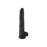 King Cock - Realistischer Penis Mit Eier 30.5 Cm Schwarz | Vybes.it