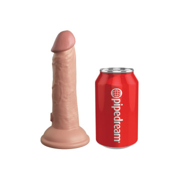 King Cock - Elite Dildo Realistico Vibrante E Silicone 15.2 Cm |