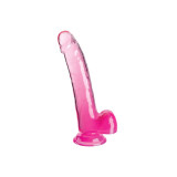 King Cock - Clear Dildo Con Testículos 20.3 Cm Rosa | Vybes.it