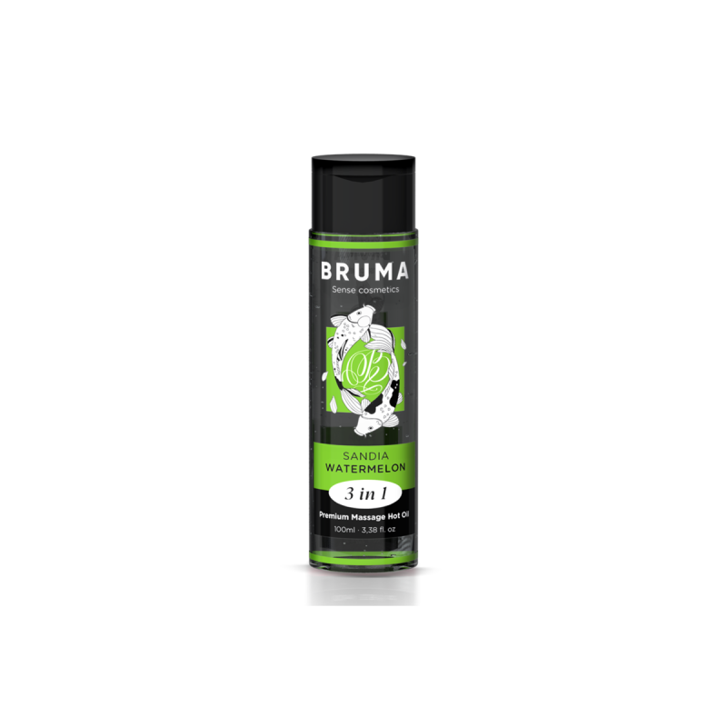 BRUMA - PREMIUM-MASSAGEÖL MIT WÄRMEEFFEKT, WASSERMELONE-GESCHMACK 3 I…
